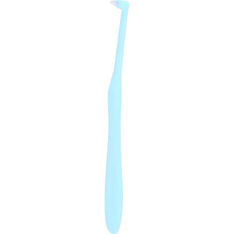 3 brosses à dents orthodontiques à petite tête pour appareil dentaire, bleues (1/5)