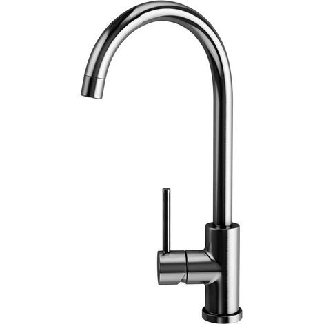 Kibath Grifo cocina monomando velaz en acero cepillado en latón (1/5)