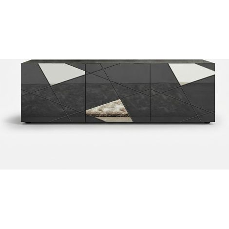 Porta TV moderno con ante reversibili design geometrico Flaminia (1/3)