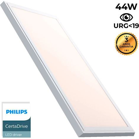 Panel LED Slim De Superficie 120X30 Cm - Driver Philips - 44W - - Blanco Cálido