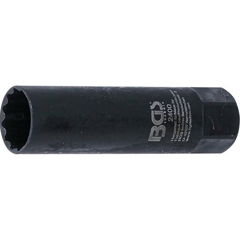 Douille de Bougie Six Pans 10 mm (3/8\) - 14 mm L. - Acier Résistant - Précision et Durabilité - D-Work (1/5)
