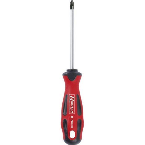 Tournevis Pozidriv PZ2 6x100 Aimanté - Précision et Pratique - Acier Traité - D-Work (1/2)
