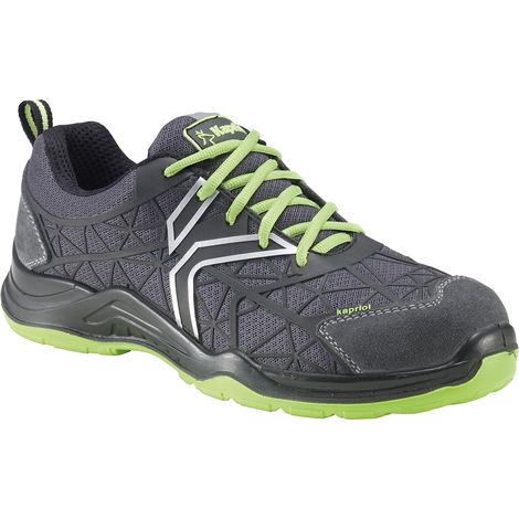 Zapatos de seguridad bajos KAPRIOL Spider color negro/verde T44 KAPRIOL