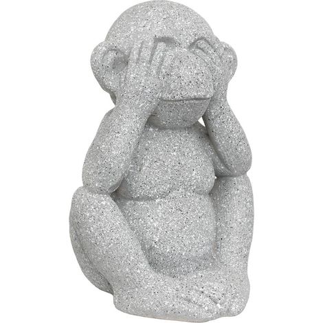 Statuetta scimmia da esterno sohel grigia h42cm - Atmosphera créateur d'intérieur