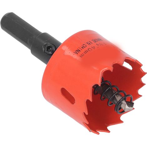 Foret cloche en acier rapide bimétallique avec mandrin pour bois et métal 40 mm (1-5/8 po)