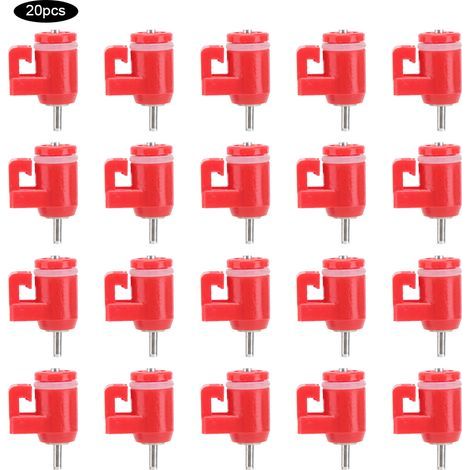 Lot 20 mamelons eau poulet – auto – mangeoire volaille – équipement alimentation (1/5)