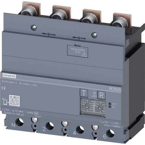 Modulo differenziato Siemens RCD520 per serie 3VA12 4 poli 3VA92140RL20 (1/2)