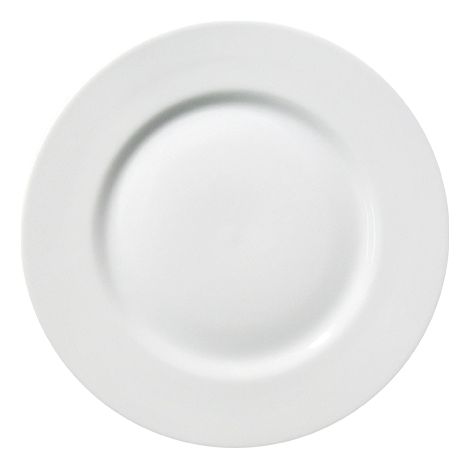 Saturnia Piatto Piano D 28 Cm H 2 Cm Porcellana Ischia Bianco