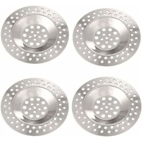 Filtre Évier 4 Pièces Diamètre 75mm - Inoxydable Éviers Lavabo Douche Cuisine Salle de Bain (1/4)