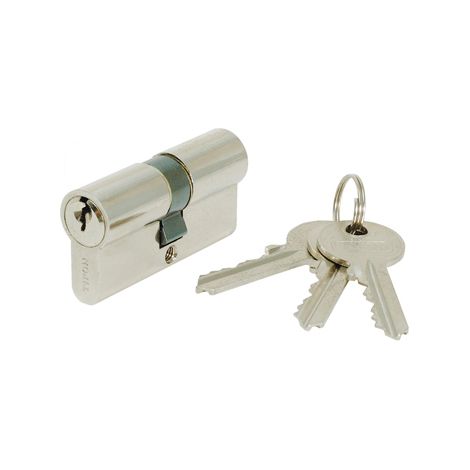 Cylindre double chantier - A : 40 - Longueur : 40x50 - B : 50 - Finition : Nickelé - IFAM (1/3)