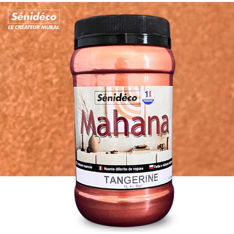 Peinture sablée effet métallisé - MAHANA 1L pour 8 m² coloris Tangerine (1/5)
