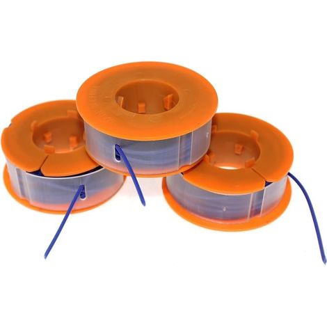 3 Bobines Fil 1.6mm Compatible pour bosch Combitrim 3 Bobines  8 mètres de fil, rainure spirale 1.6mm, réduit les remplacements, pour idéal grandes surfaces (1/5)