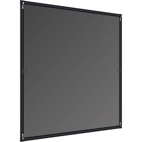 Windhager Fliegenschutz-Fenster Cool 100 x 120 cm schwarz/anthrazit kürzbar Inektenschutzfenster (1/2)