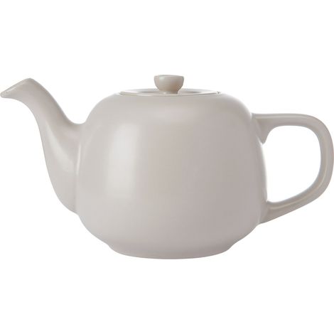 La Cafetière Teiera classica beige, teiera tradizionale con comodo manico e beccuccio antigoccia, capacità 2 tazze, adatta per bustine di tè, facile da pulire, 600 ml