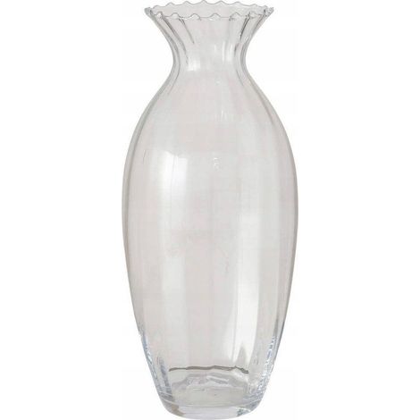 Boltze KAVI Jarrón de Vidrio Transparente 50 cm