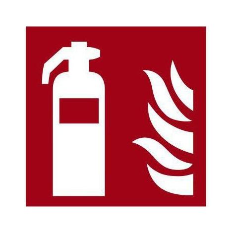 Hinweisschild Feuerlöscher 20x20cm Hart-PVC