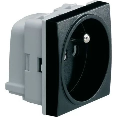 Hager WS100N Steckdose 2P+E Systo Einsatz 16A 250V schwarz