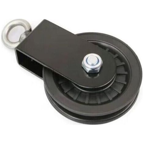 Silent Cable Pulleys 90mm Nylon, 360 Degree Pull Wheel, Attachment for Latte Lift Pulley System, Lifting Blocks, Home Gym Equipment (1/4)