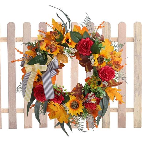 Couronnes d'automne de Porte Couronne d'automne réaliste (1/5)