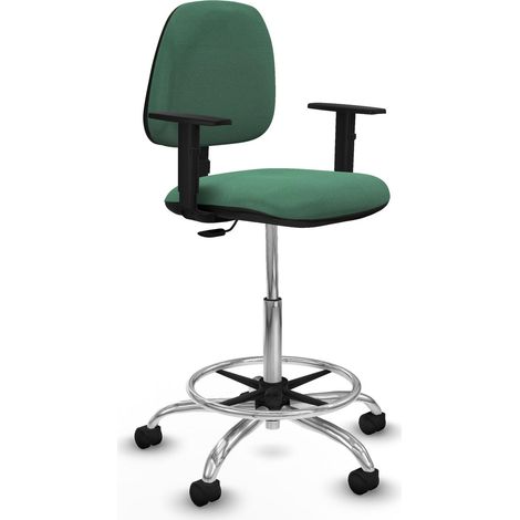 Silla de oficina piqueras y crespo B1D05RN verde esmeralda metal
