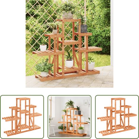 Tanne - Blumenständer 110x25x96 cm Massivholz Tanne (1/5)