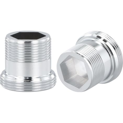 Adaptateurs de Robinet M22-M18, 2 Pièces en Métal - Connecteur Filetage Mâle pour Aérateur d'Évier de Cuisine, Installation Facile et Robuste (1/5)