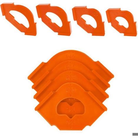 Gabarit De Defonceuse - R20 R25 R30 R40 - Pour Travail Du Bois - Lot De 4 (1/5)
