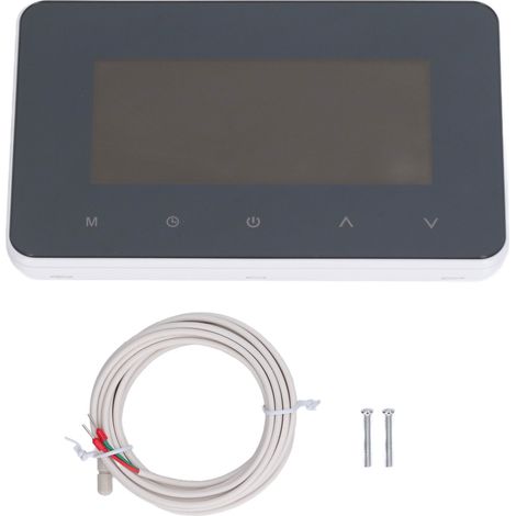 Thermostat programmable intelligent avec écran tactile LCD, capteur de température NTC, AC 230V sans WIFI (1/5)
