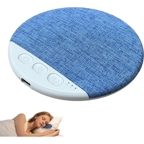 Bluetooth-Kissenlautsprecher, Unter-Kissen-Lautsprecher zur Einschlafhilfe mit Weißrauschen- und Timerfunktion, eine persönliche Alternative zum Kopfhörer als Einschlafhilfe für Paare und Erwachsene.