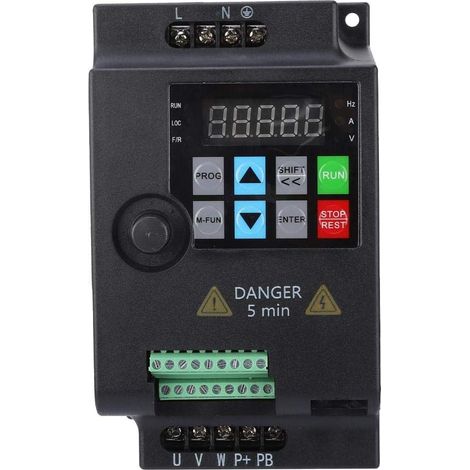 VFD Inverter Frequency Converter, VIJ SKI780 220V/380V, 0.75/1.5/2.2KW Mini Variable Inverter for Spindle Motor Speed Control (220VAC 2.2kW) (1/5)