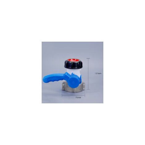 1000-Liter-Tankhahn, Universaladapter, 1000-Liter-Tankadapter DN50 (75 mm), Absperrklappenadapter, Tankhahnadapter für Ablassventil, Regentank, Fass – Crezuo