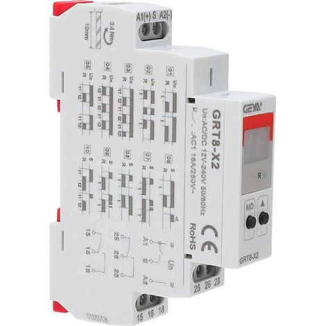 Zeitrelais-Verzögerungs-Timer-Controller mit einstellbarer digitaler Anzeige und Steuerschalter für AC/DC 12 V–240 V (1/4)