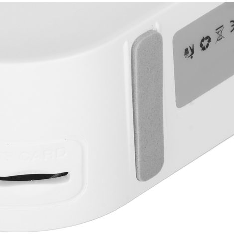 Petit réveil miroir, emplacement pour carte TF, haut-parleur Bluetooth, lumières colorées, basses puissantes, radio FM, enceinte portable à offrir, blanc. (1/5)
