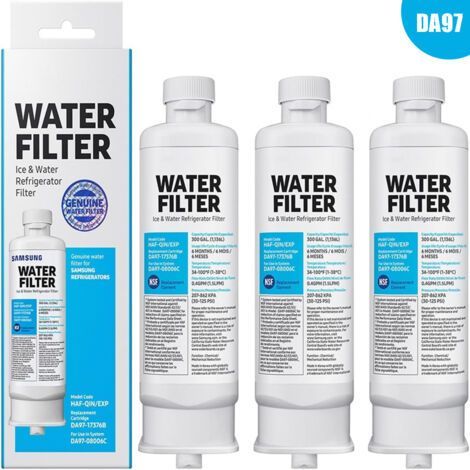 Filtre à eau pour réfrigérateur Samsung - Lot de 3 - Compatible DA97-17376B et DA97-08006C (1/5)