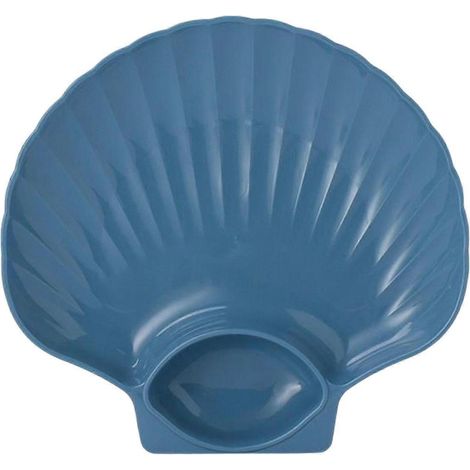 Assiette avec soucoupe, plateau de service pour sushis japonais, assiette à raviolis, coupelle à condiments, assiette à sauce pour fruits, amuse-bouche et dessert-Blue