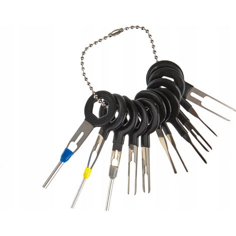 Llaves extractoras para desmontar pines de conectores bloques enchufes y z贸calos de 11 piezas (1/5)