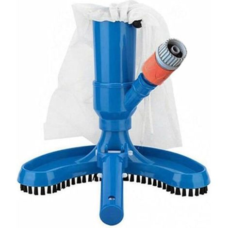 Aspirateur de piscine portable, mini aspirateur à feuilles pour piscines, avec brosse et sac à poussière (1/5)