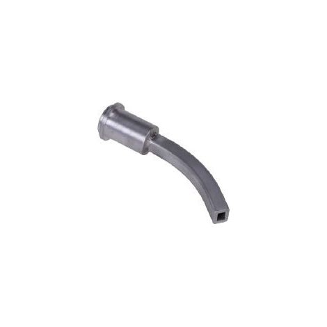 Buse courte en aluminium, courbée à 45°