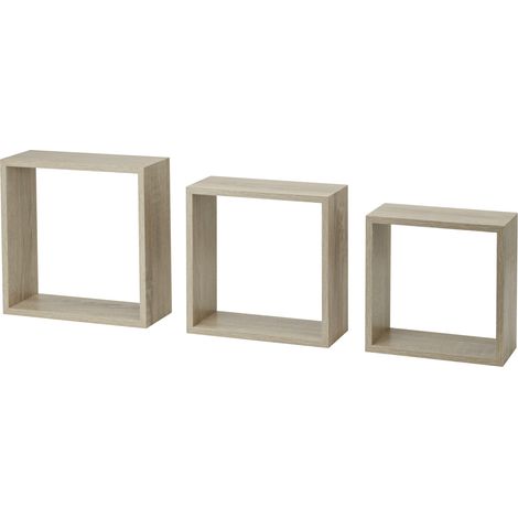 Dolle Würfelregal Frame 30 x 30 cm Eiche vintage 3er-Set Wandregal