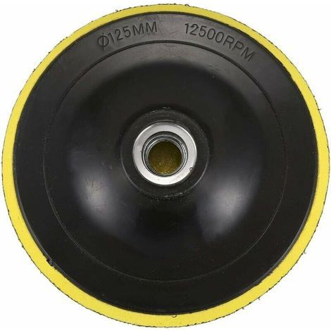 Plato de pulido con rosca M14 para pulidora - Diámetro de la rosca: 125 mm (1/5)