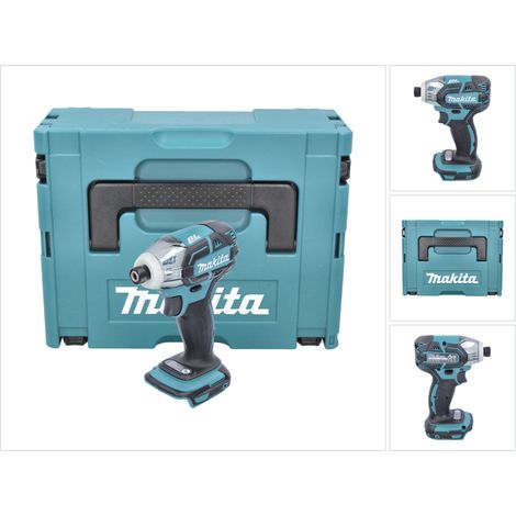 Atornillador de impulsos sin cable Makita DTS 141 ZJ 18 V 40 Nm 1/4" sin escobillas + Makpac - sin batería, sin cargador