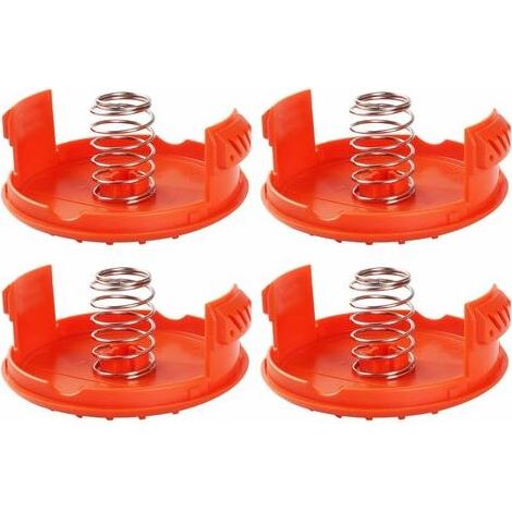 LaBlanc - Set mit 4 Spulenkappen + 4 Ersatzfedern, kompatibel mit BLACK+DECKER RC-100-P Trimmern (1/5)