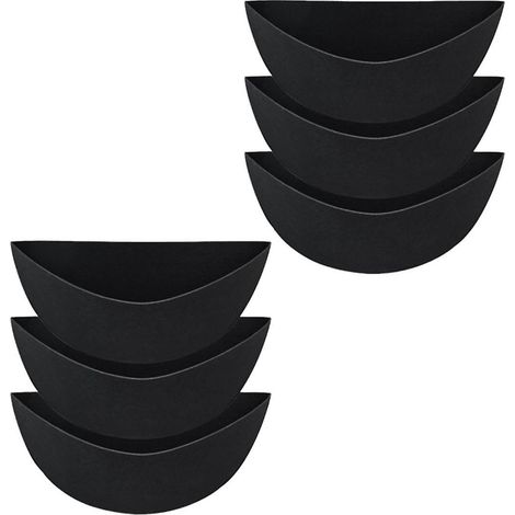Doublure de jardinière demi-ronde de 35,5 cm (14 pouces), doublures pour paniers suspendus, doublures pour paniers de jardin, accessoires de jardin. (1/5)