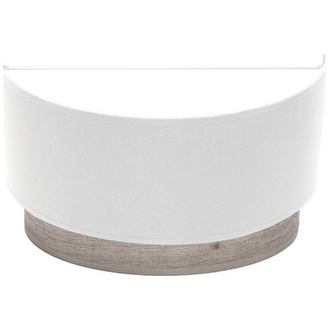 Lampada da parete tatiana 1xe27 bianco-legno grigio 17x30x15 cm (1/2)
