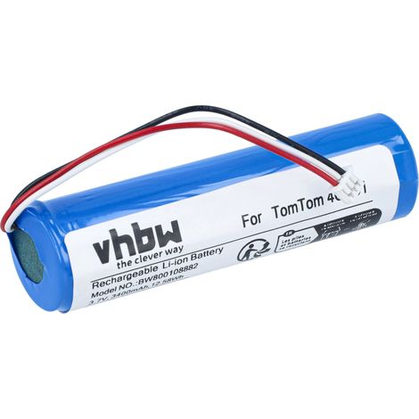 vhbw Batterie compatible avec TomTom Urban Rider Pro GPS  appareil de navigation (3400mAh, 3,7V, Li-ion) (1/5)