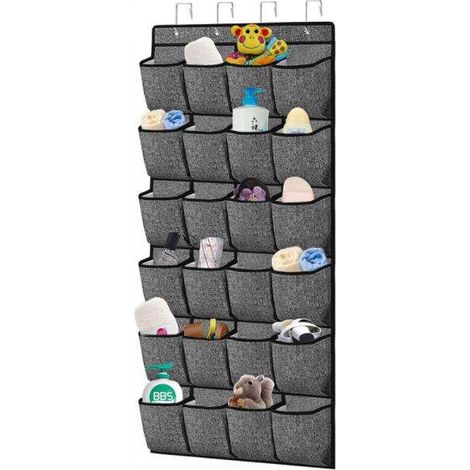 24 Extra Large Cloth Bags, 4 Metal Hooks, Outdoor Shoe Rack,4 Metal Hooks, 24 Extra Large Cloth Bags, Shoes (1/4)