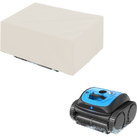 Housse de protection pour nettoyeur de piscine – 50 x 45 x 30 cm, en tissu Oxford 210D résistant aux intempéries, couleur crème, idéale pour jardin, terrasse et extérieur (1/3)