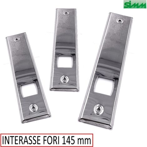 PLACCA INOX X AVVOLGITORI INTERNI INTERASSE FORI 145 MM (1/2)