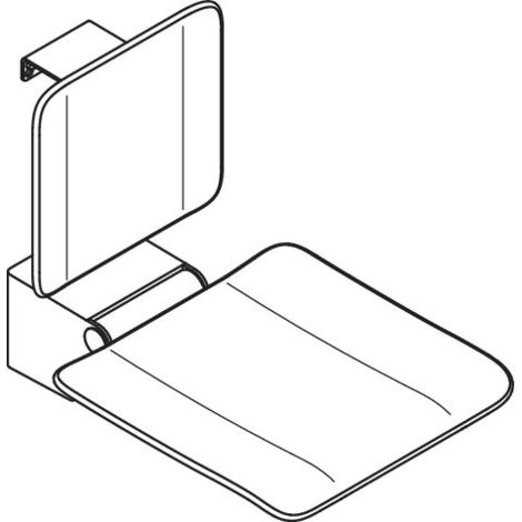 HEWI 900.51.20360 Siège rabattable AS, 450x650, BS, plvb (1/2)