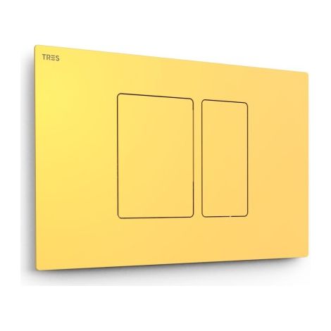 Bouton de chasse double pour WC Or 24K - TRES 25429801OR